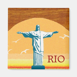 Imã Rio. Corcovado. Jesus Cristo o redentor