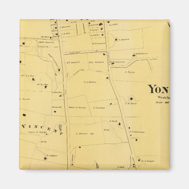 Imã Rio Dale e Mapa do Atlas de Vincent da Rua do Mont (Frente)