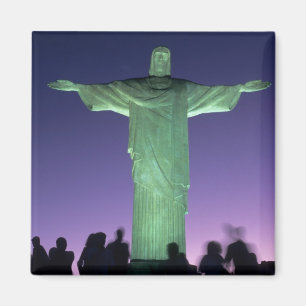 Imã Rio de Janeiro, Brasil. a Estátua do Cristo em