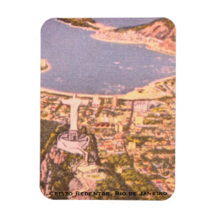 Ímã Rio de Janeiro, Brasil (Cristo Redentor) Art Déco