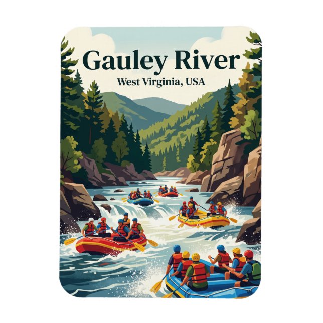 Ímã Rio Gauley, Virgínia Ocidental, EUA (Vertical)