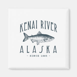 Imã Rio Kenai Alasca Pescador Divertido de Peixes Piad