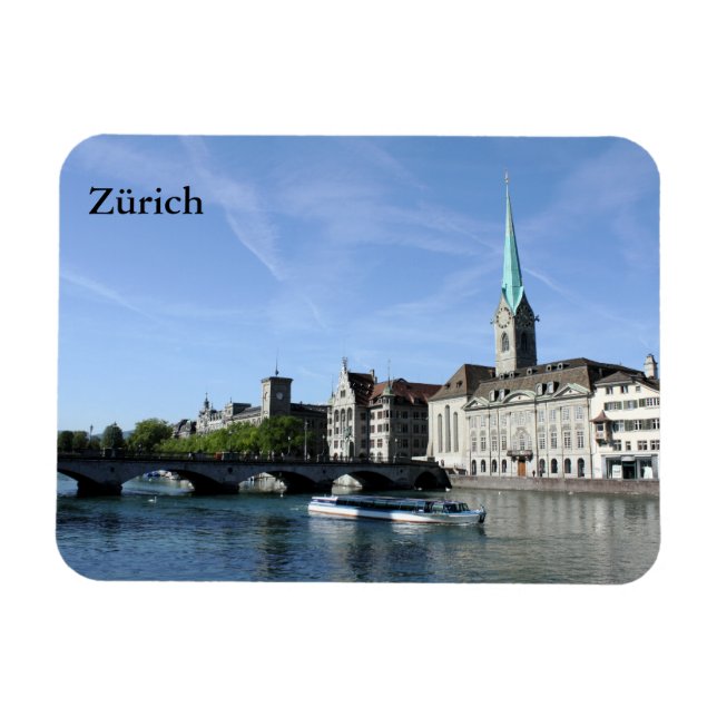 Ímã Rio Limmat em Zürich (Horizontal)