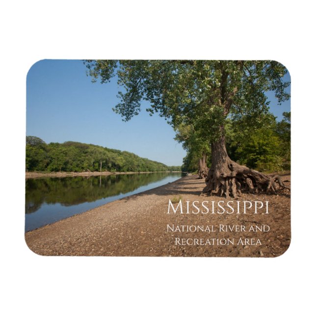 Ímã Rio Mississippi em Hidden Falls, Rua. (Horizontal)
