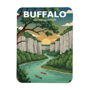 Ímã Rio Nacional Buffalo Arkansas