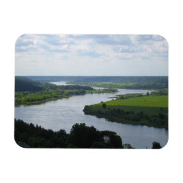 Ímã Rio Nemunas em Vilkija, LITUÂNIA.