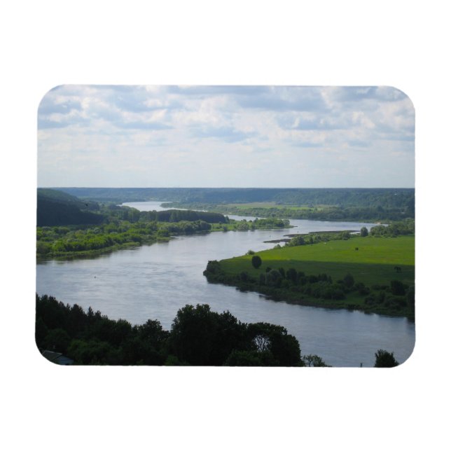 Ímã Rio Nemunas em Vilkija, LITUÂNIA. (Horizontal)