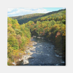 Imã Rio Ohiopyle no outono I, outono, outono na Pensil