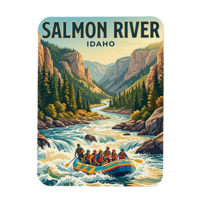 Ímã Rio Salmon Idaho (Vertical)
