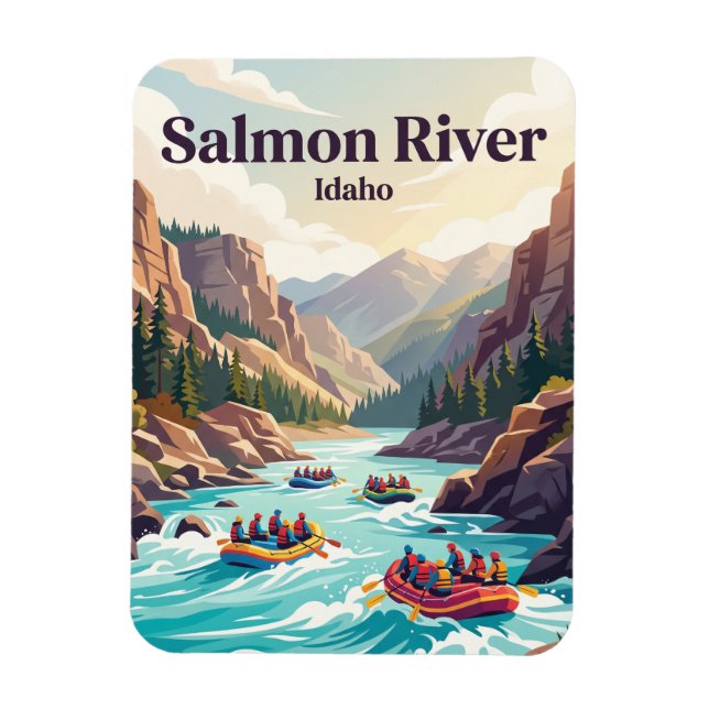 Ímã Rio Salmon Idaho, EUA (Vertical)