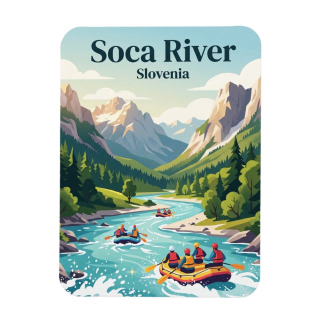 Ímã Rio Soča Eslovênia (Vertical)