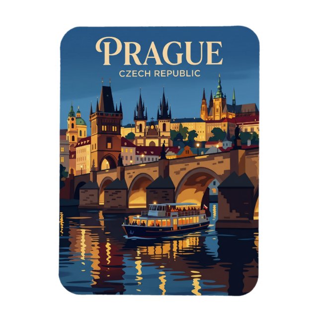 Ímã Rio Vltava República Tcheca (Vertical)
