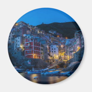 Imã Riomaggiore na noite Cinque Terre Liguria Italia
