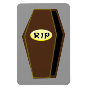 Ímã RIP Halloween Coffin of Doom Magnet