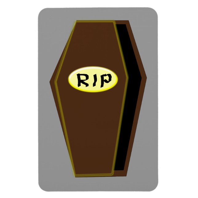 Ímã RIP Halloween Coffin of Doom Magnet (Vertical)