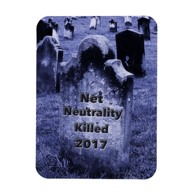 Ímã RIP Neutralidade Net Gravestone (Vertical)