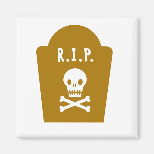 Imã RIP Skull (Frente)