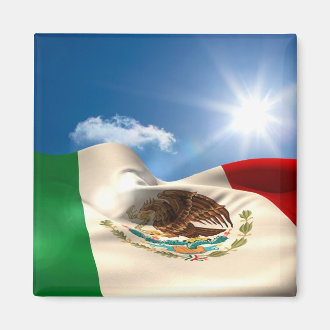 Imã Rippling de Sinalizador do México Gerado Digitalme (Frente)