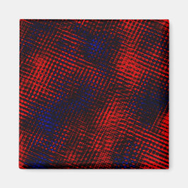 Imã Riscos cruzados vermelho e azul