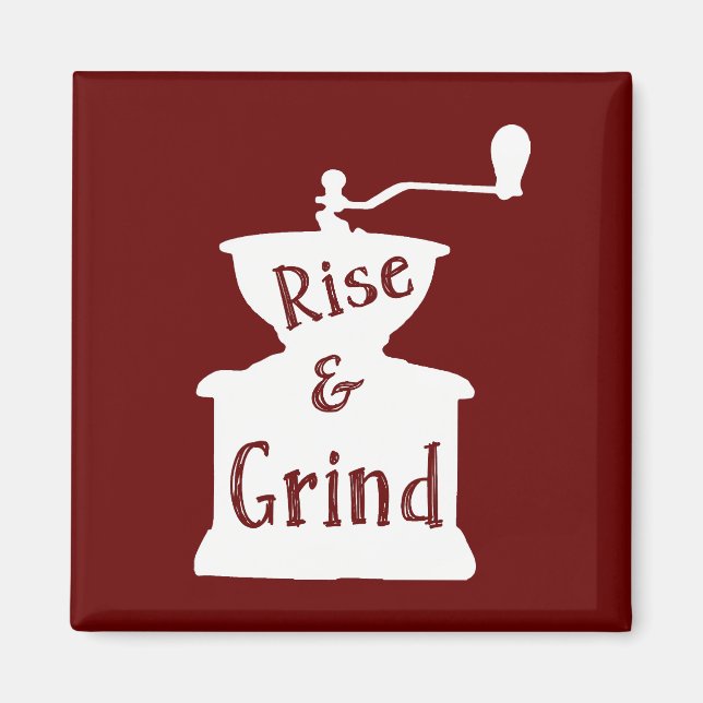 Imã Rise and Grind Coffee (Frente)