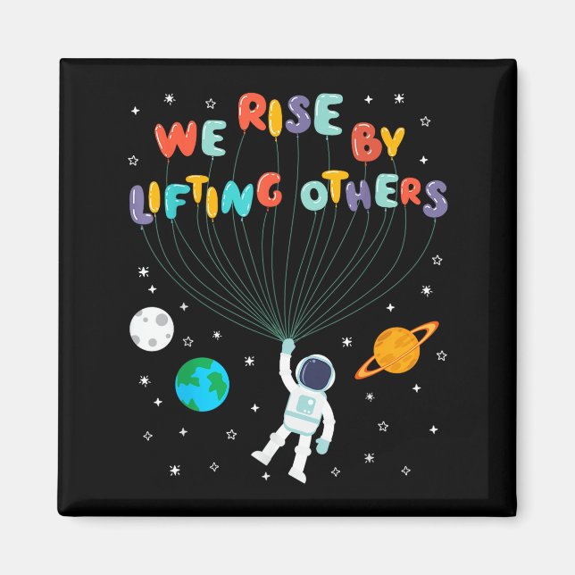 Imã Rise Children Apparel Uni-kids Black Small We Rise (Frente)