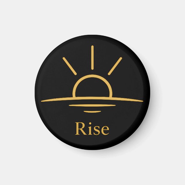 Imã Rise — Minimalist Sunrise (Frente)