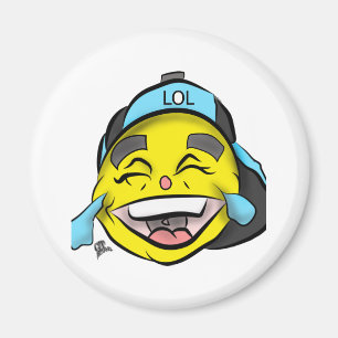Imã Riso para fora Emoji alto