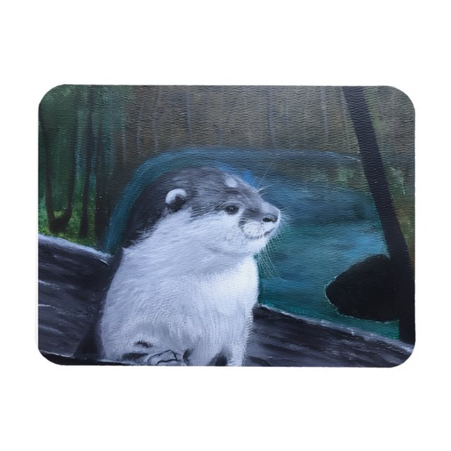 Ímã River Otter flexible magnet (Horizontal)