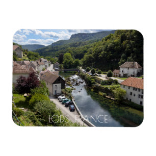 Ímã River view Lods, Doubs, França
