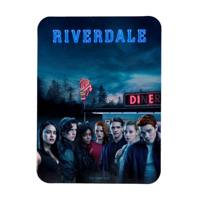 Ímã Riverdale Outside Pop Diner Poster (Vertical)