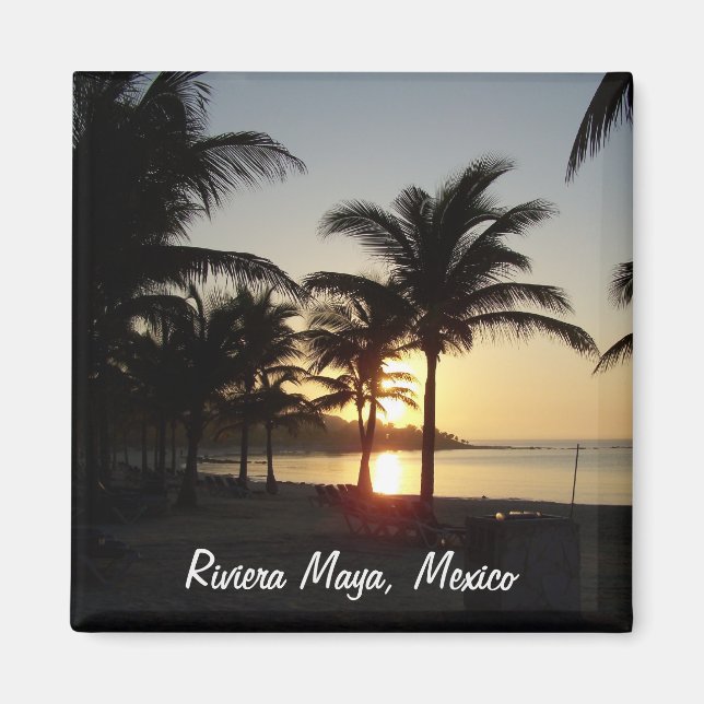 Imã Riviera Maya Cancún México Caribe Magnet (Frente)
