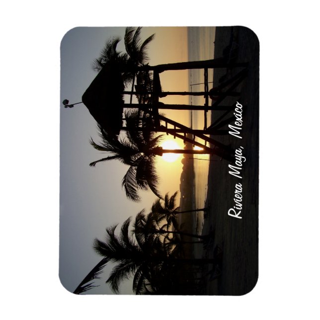 Ímã Riviera Maya Cancún México Caribe Magnet (Vertical)