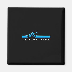 Imã Riviera Maya México Ondas Vintage Homens Mulheres