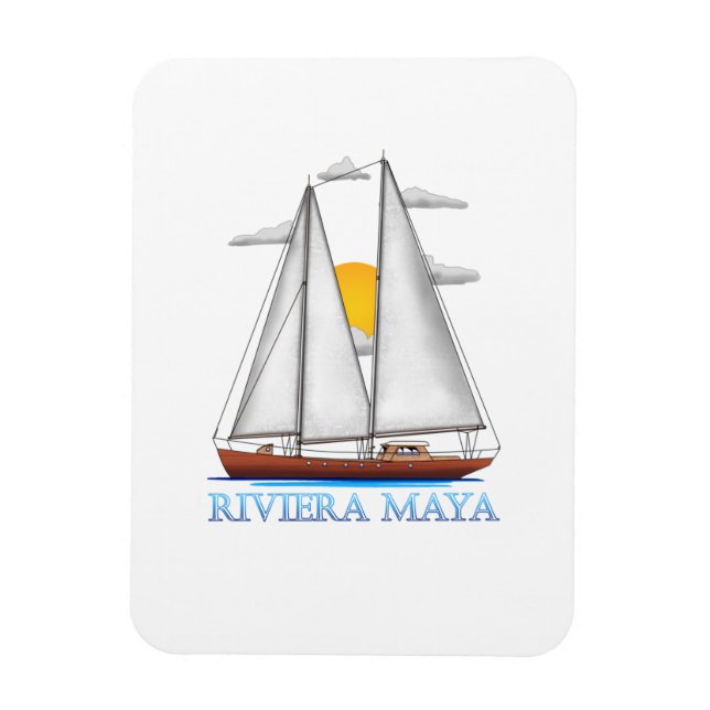 Ímã Riviera Maya - Navegador Marítimo Costeiro (Vertical)