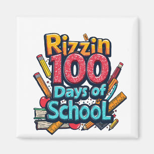 Imã Rizzin 100 dias de escola Gen Alpha Engraçado