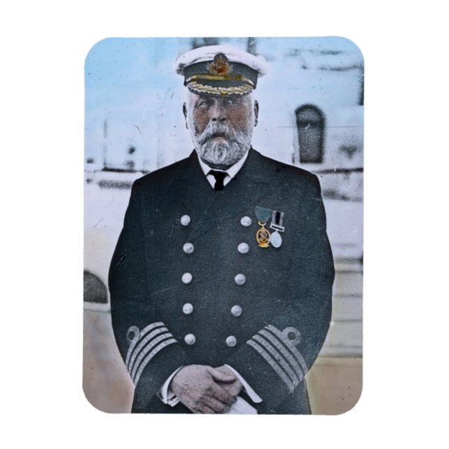 Ímã RMS Titanic Capitão Edward J. Smith (Vertical)