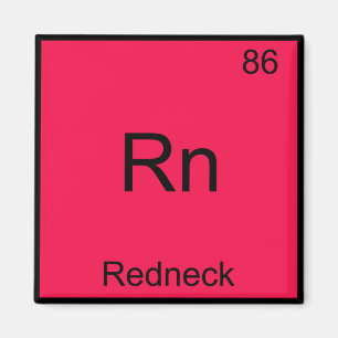 Imã Rn - Símbolo de Elemento de Química Engraçada V