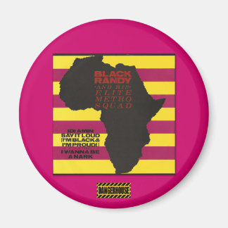 Imã Rnd. Magnet Black Randy Idi Amin Dangerhouse