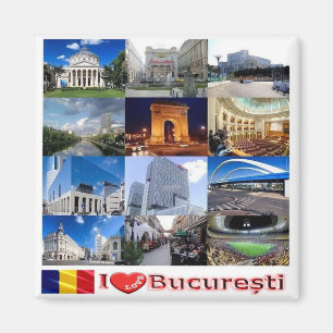 Imã RO - Romênia - Bucareste I Love Mosaic Collage