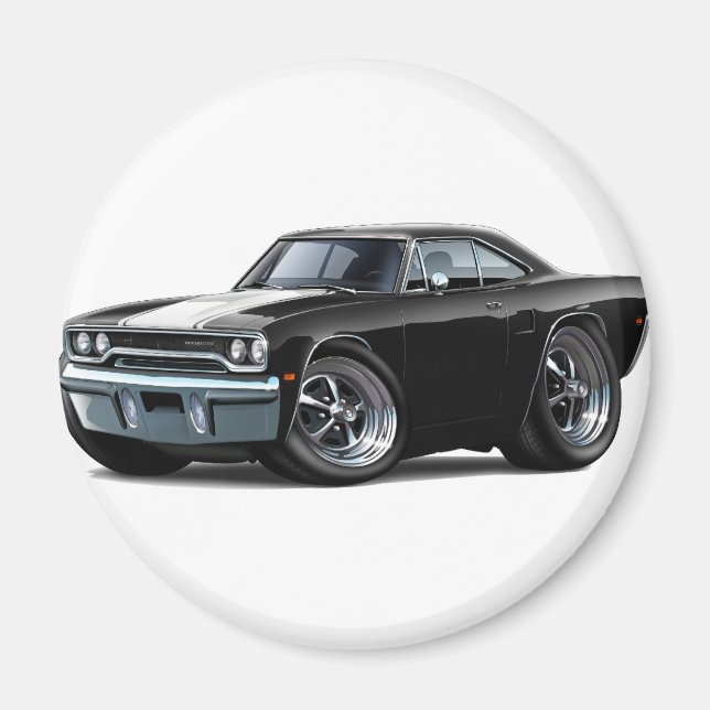 Imã Roadrunner Black-White 1970 (Frente)