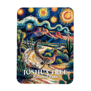 Ímã Roadrunner de Joshua Tree Van Gogh Noite Personali