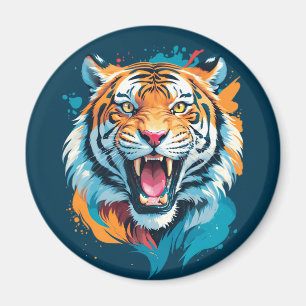 Imã Roaring Tiger Face