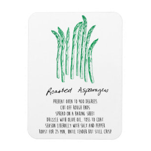 Ímã Roasted da receita do aspargo
