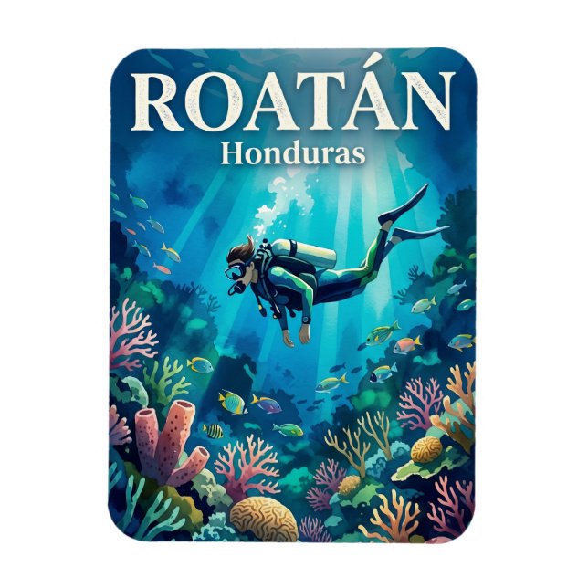 Ímã Roatán Honduras (Vertical)