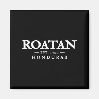 Imã Roatan Honduras Lembrança Letra Masculina Férias