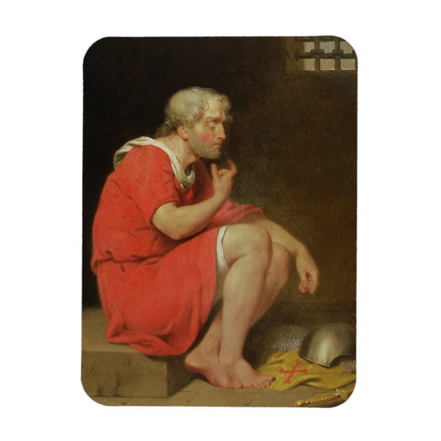 Ímã Robert (c.1054-1134) Duque da Normandia na prisão, (Vertical)