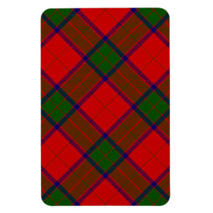 Ímã Robertson tartan xadrez verde vermelha