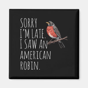Imã Robin Bird Americano assistindo sopro engraçado Sa