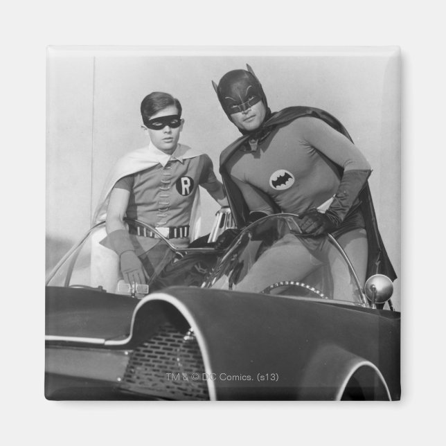 Imã Robin e Batman em Batmobile (Frente)