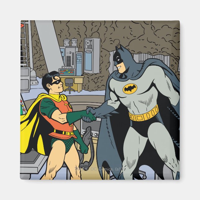 Imã Robin E Batman Handshake (Frente)